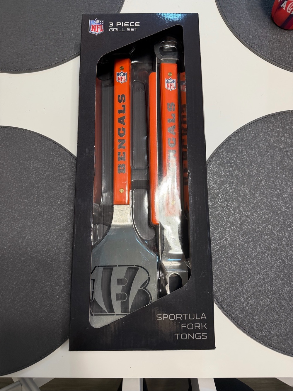 NFL Cincinnati Bengals 3-Piece Grill Set - Orange